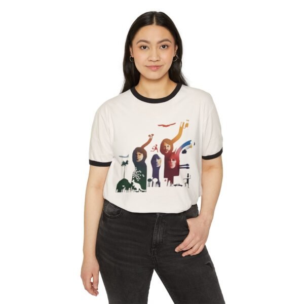 ABBA Unisex Cotton Ringer T-Shirt - Image 7