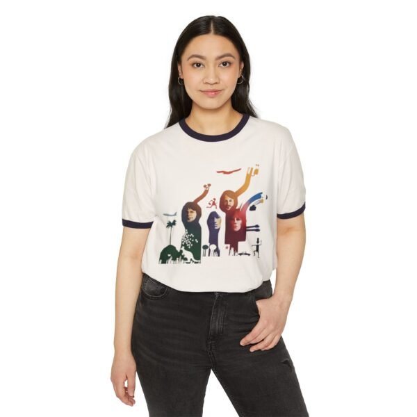 ABBA Unisex Cotton Ringer T-Shirt - Image 3