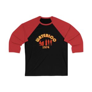 ABBA Unisex 3/4 Sleeve Baseball Tee