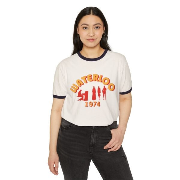 ABBA Unisex Cotton Ringer T-Shirt - Image 7