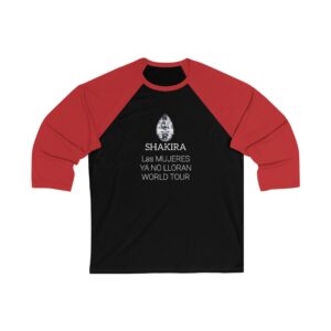 Shakira Unisex 3/4 Sleeve Baseball Tee