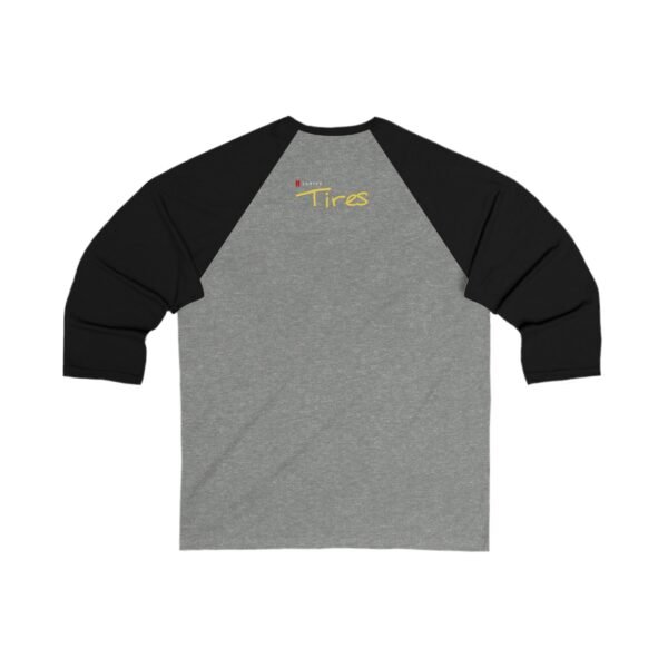 Tires Unisex 3/4 Sleeve Baseball Tee - Image 2