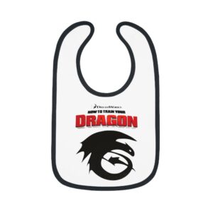 How To Train Your Dragon Baby Contrast Trim Jersey Bib