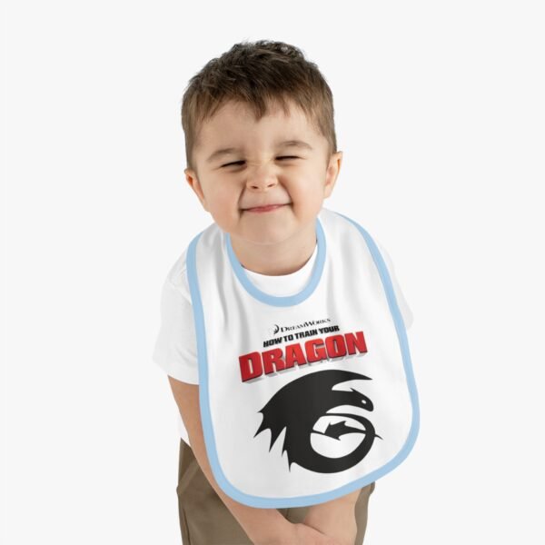 How To Train Your Dragon Baby Contrast Trim Jersey Bib - Image 6