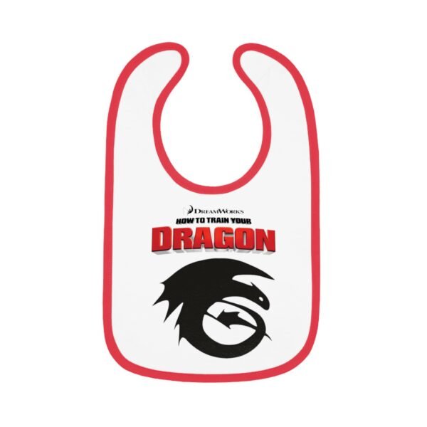 How To Train Your Dragon Baby Contrast Trim Jersey Bib - Image 10