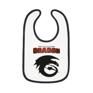 How To Train Your Dragon Baby Contrast Trim Jersey Bib