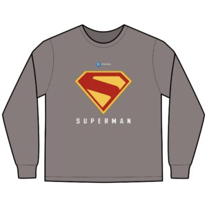 Superman ComfortWash® Garment-Dyed Long Sleeve T-Shirt