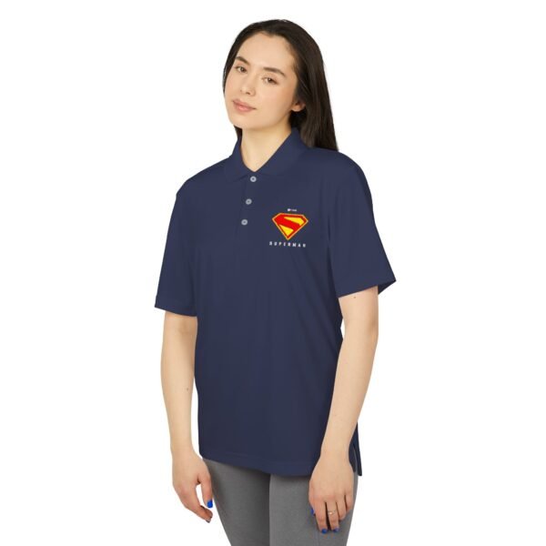 Superman Adidas Unisex Performance Polo - Image 3