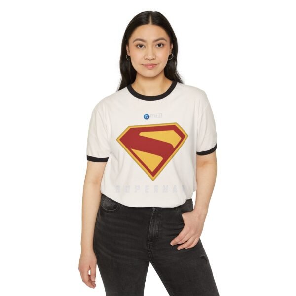 Superman Unisex Cotton Ringer T-Shirt - Image 7