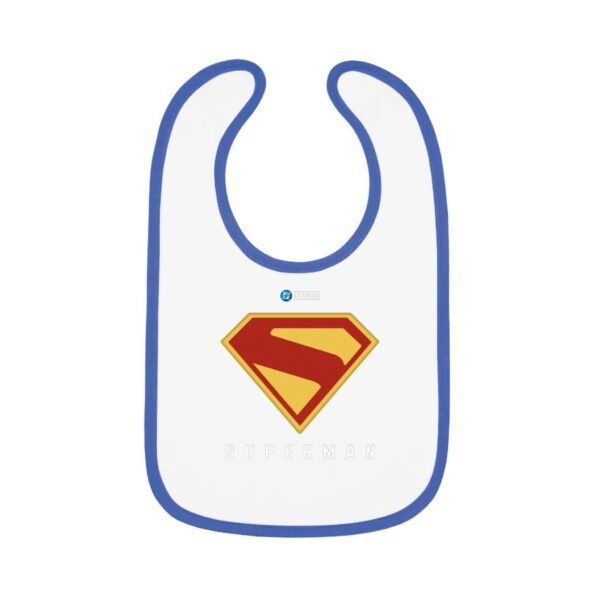 Superman Baby Contrast Trim Jersey Bib - Image 13