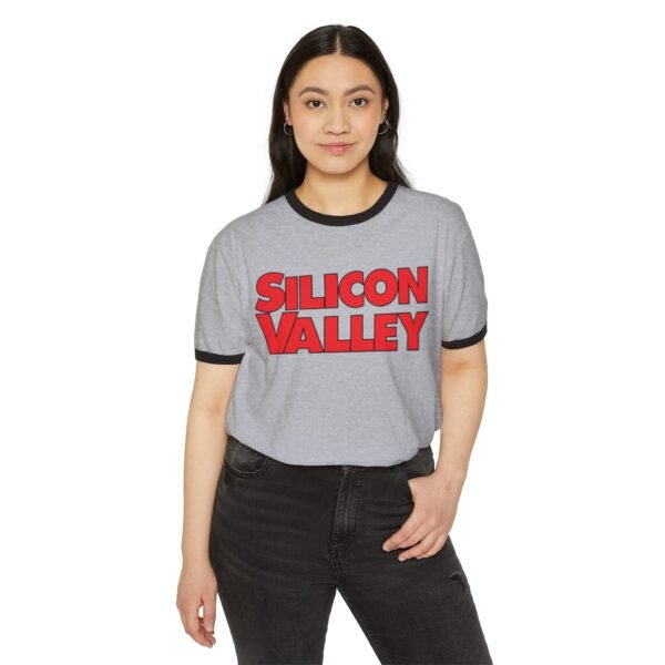 Silicon Valley Unisex Cotton Ringer T-Shirt - Image 3