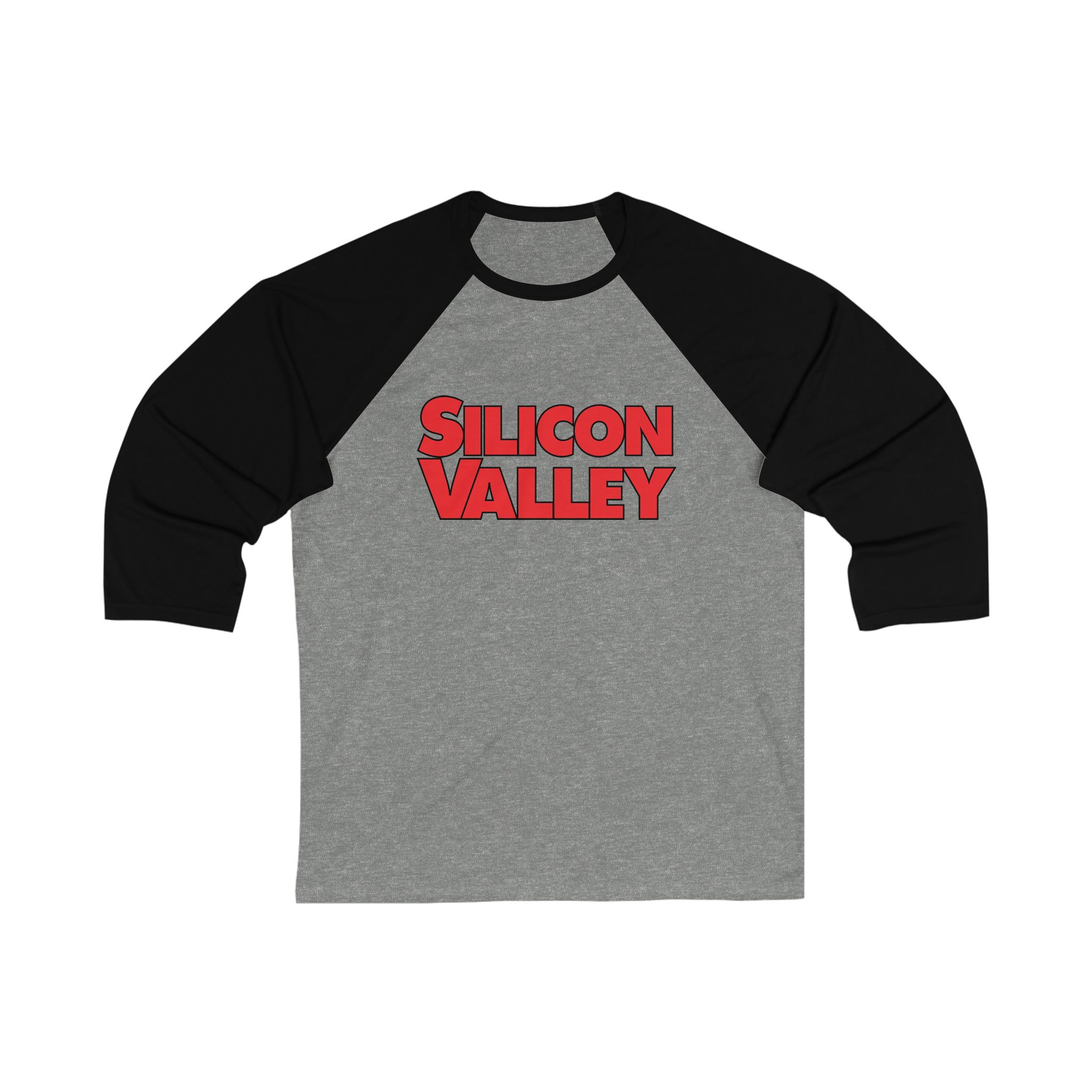 Silicon Valley Unisex 34 Sleeve Baseball Tee - Image 3