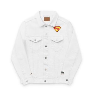 Superman Unisex Denim Jacket (Embroidery)
