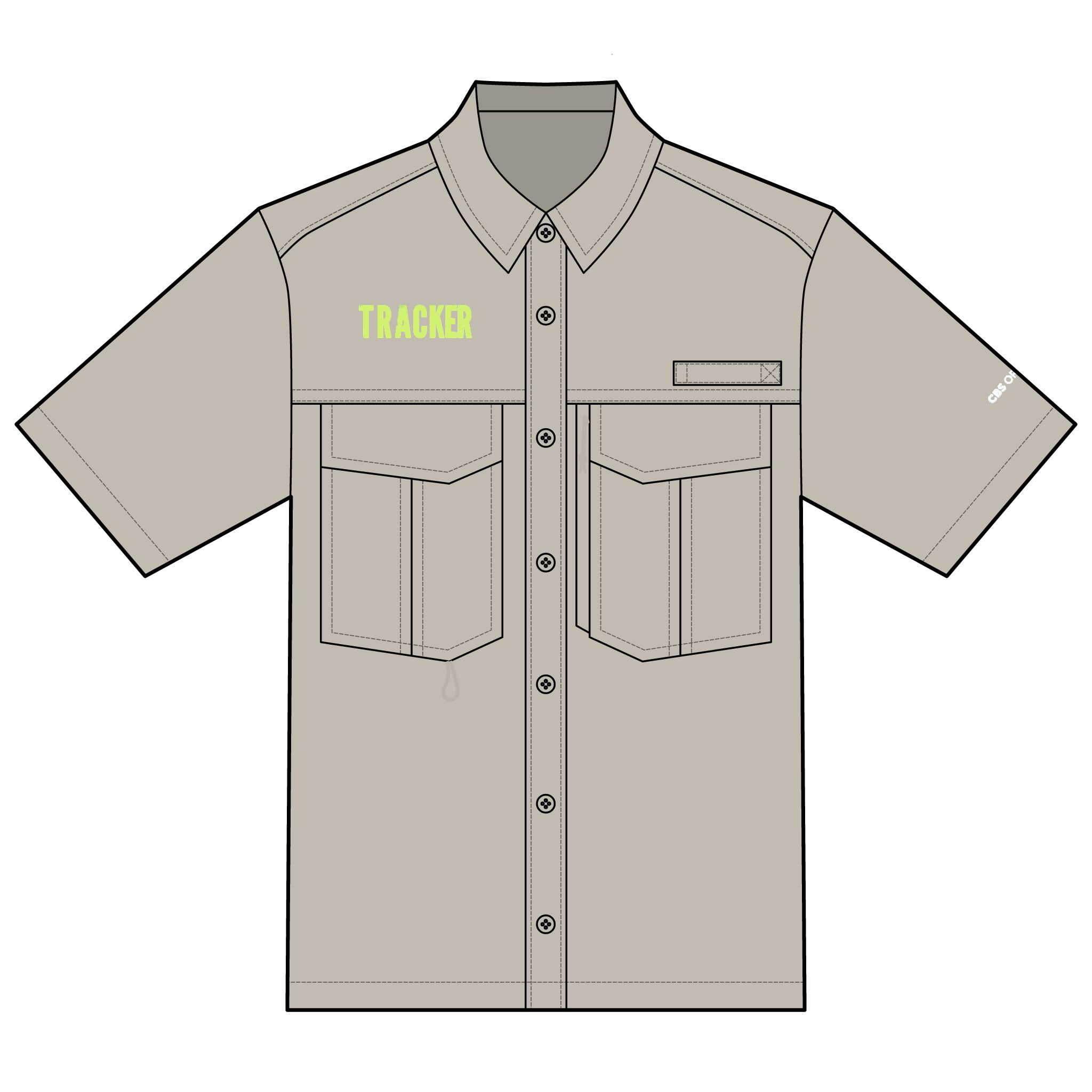 Tracker Eddie Bauer Unisex Short Sleeve Performance Fishing Shirt
