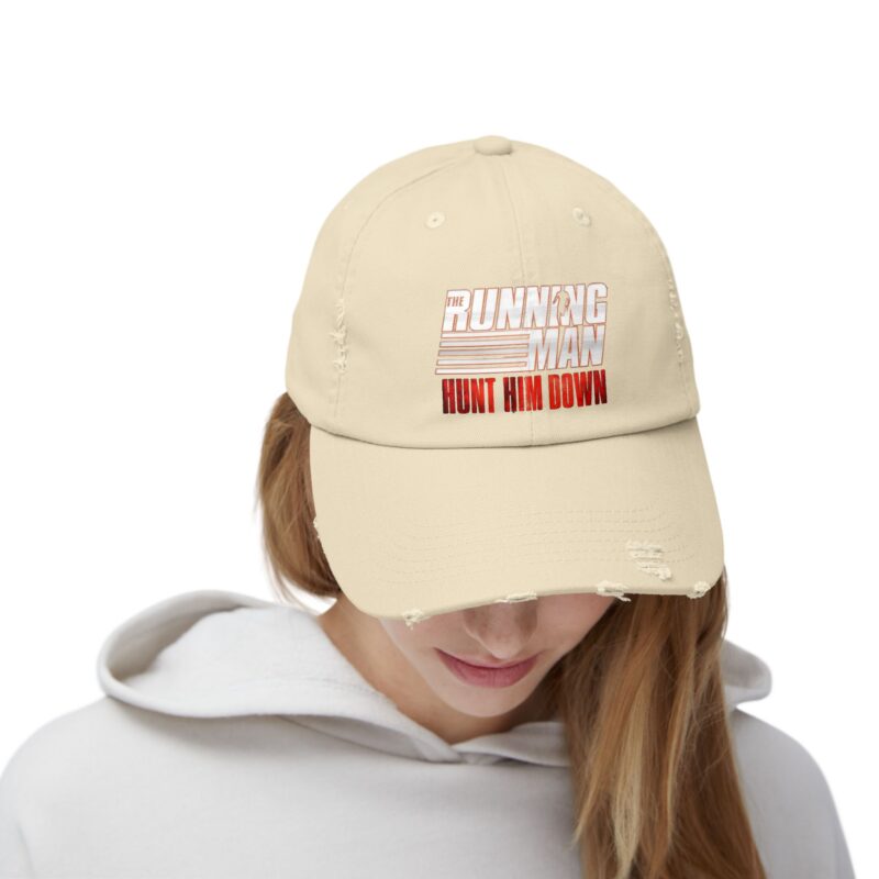 Running Man (2025) Unisex Distressed Cap - Image 8