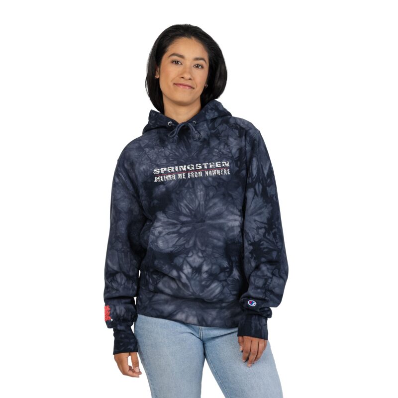 Springsteen: Deliver Me from Nowhere Unisex Champion Tie-Dye Hoodie (Embroidery) - Image 4