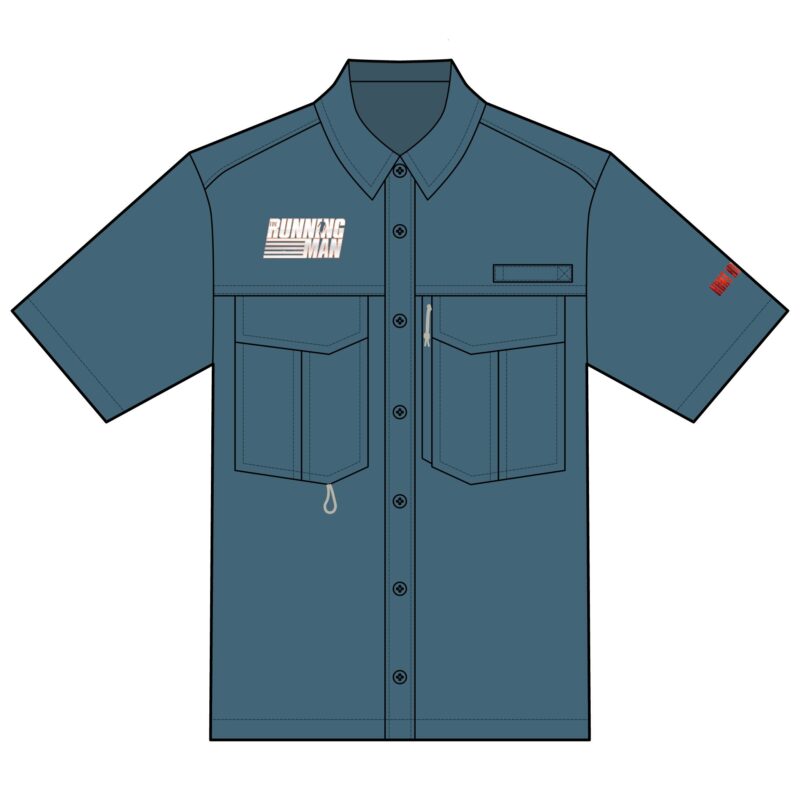 The Running Man (2025)  Eddie Bauer Unisex Short Sleeve Performance Fishing Shirt - Image 2