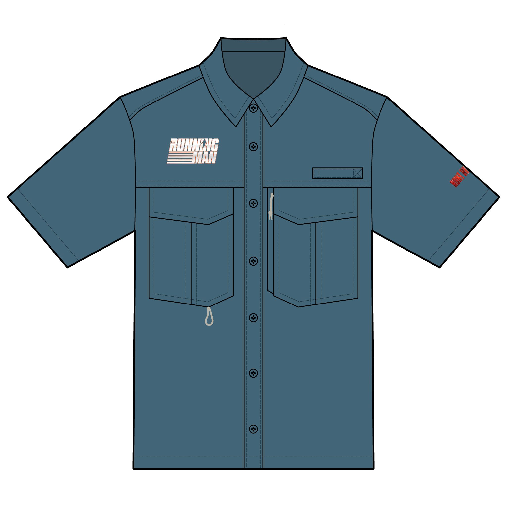 The Running Man (2025)  Eddie Bauer Unisex Short Sleeve Performance Fishing Shirt - Image 2