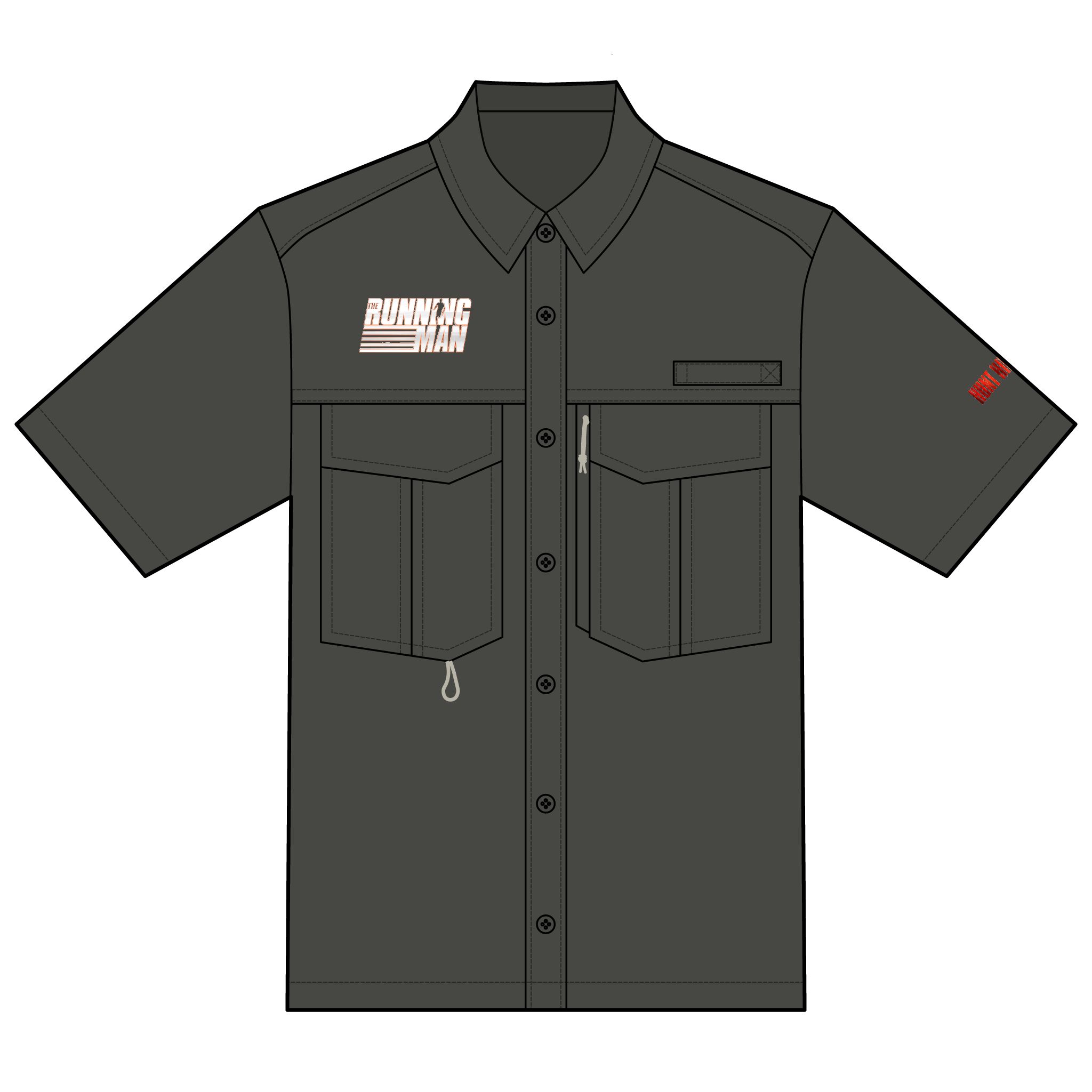 The Running Man (2025)  Eddie Bauer Unisex Short Sleeve Performance Fishing Shirt - Image 3