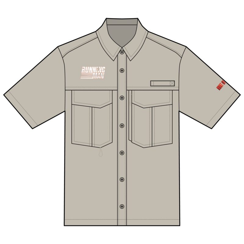 The Running Man (2025)  Eddie Bauer Unisex Short Sleeve Performance Fishing Shirt