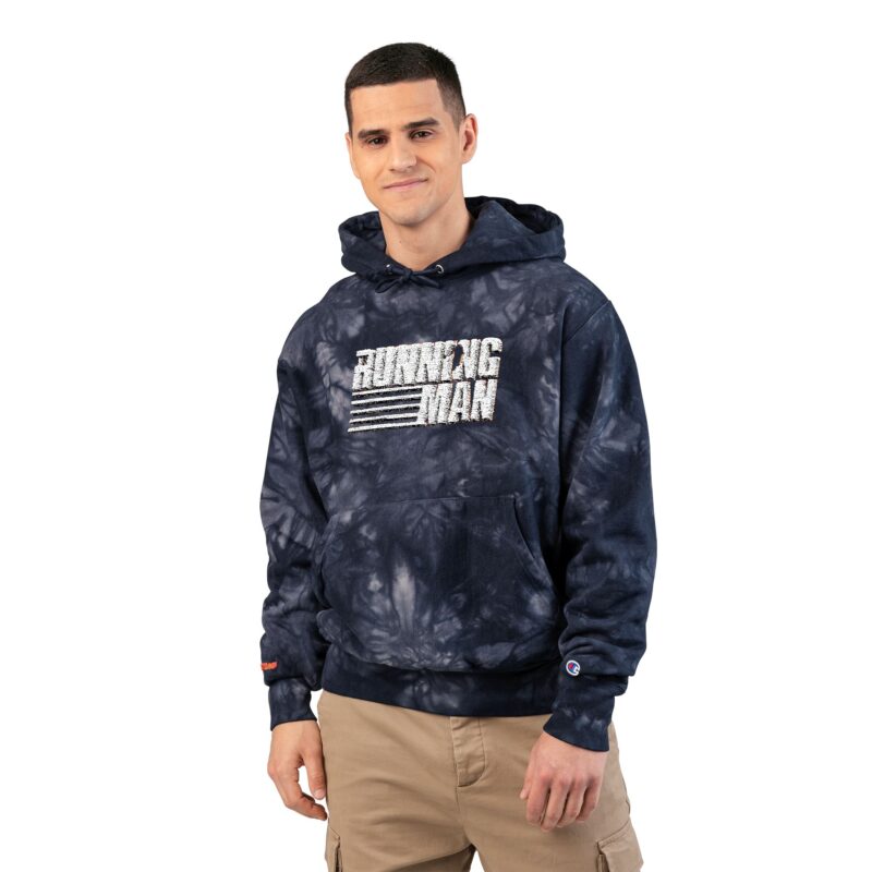 Running Man (2025) Unisex Champion Tie-Dye Hoodie (Embroidery) - Image 3