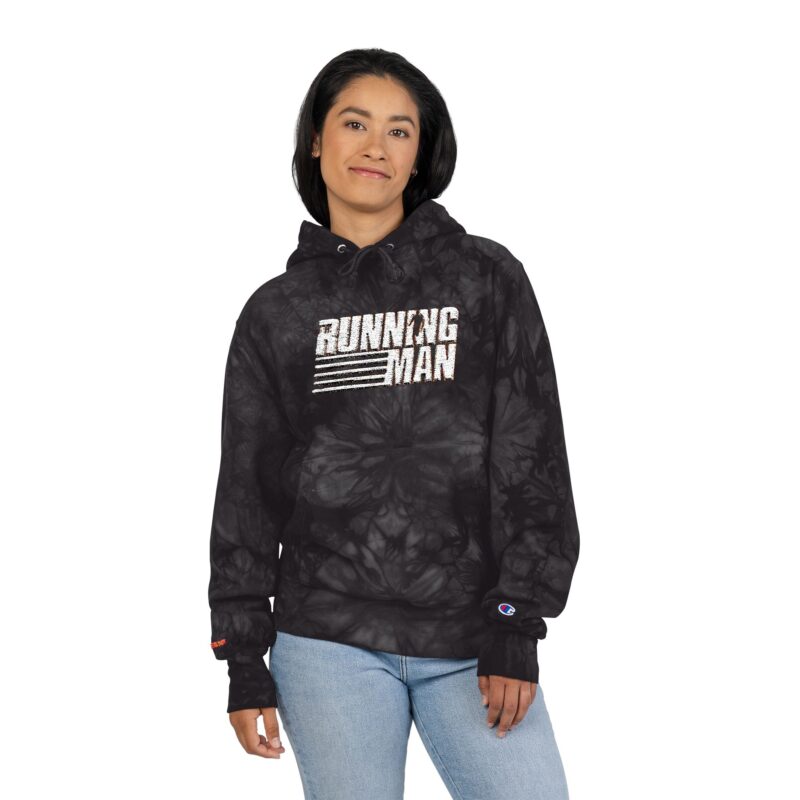 Running Man (2025) Unisex Champion Tie-Dye Hoodie (Embroidery) - Image 8