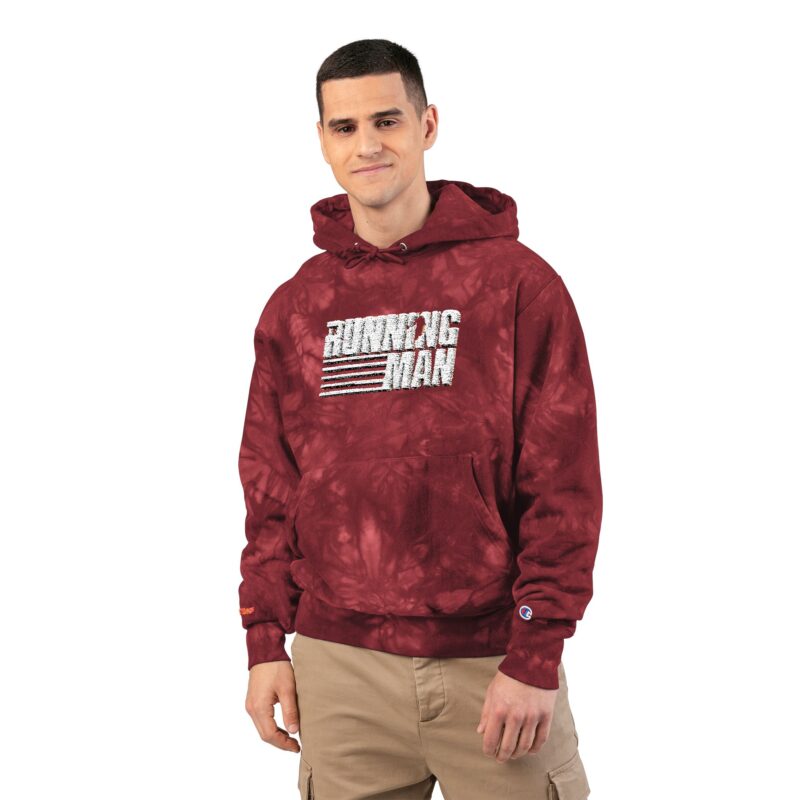 Running Man (2025) Unisex Champion Tie-Dye Hoodie (Embroidery) - Image 11