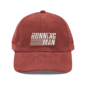 Running Man (2025) Vintage Corduroy Cap (Embroidery)