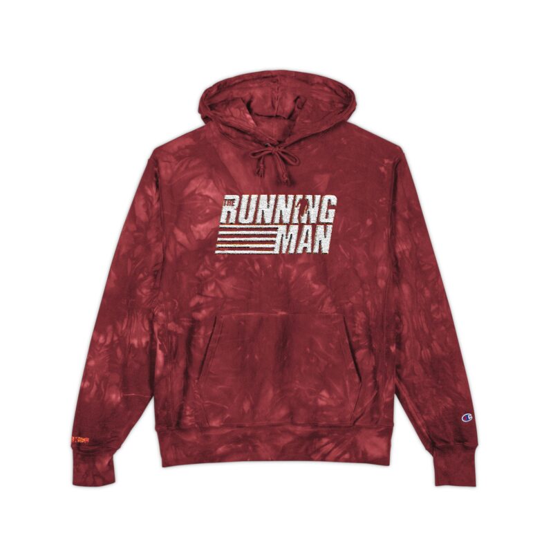 Running Man (2025) Unisex Champion Tie-Dye Hoodie (Embroidery) - Image 9