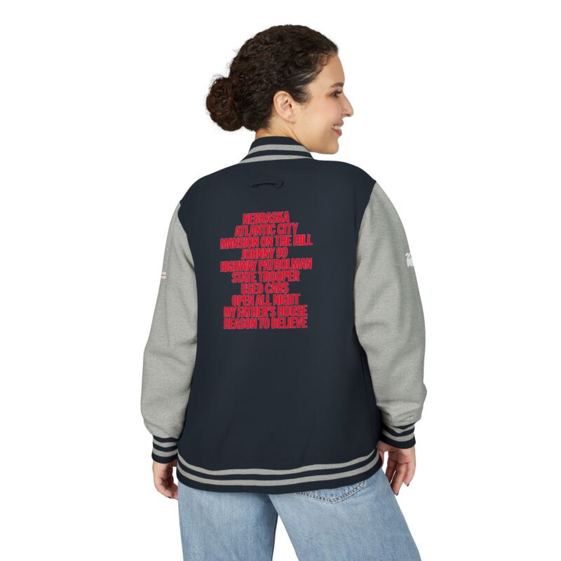 Springsteen: Deliver Me from Nowhere Unisex Heavyweight Letterman Jacket - Image 8