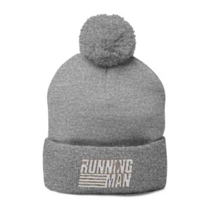The Running Man (2025) Pom-Pom Knit Cap (Embroidery)