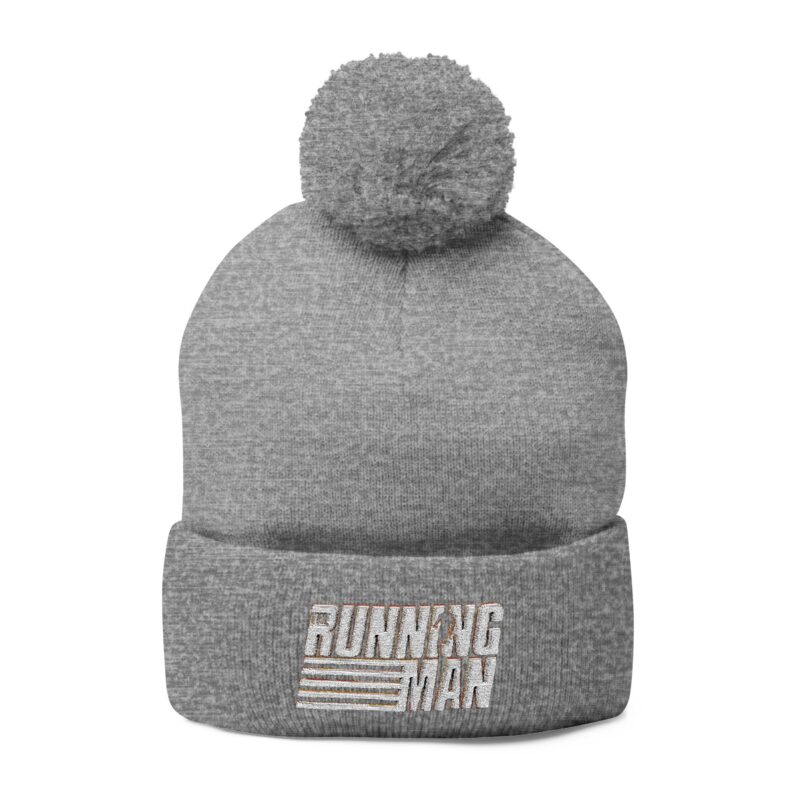 The Running Man (2025) Pom-Pom Knit Cap (Embroidery)