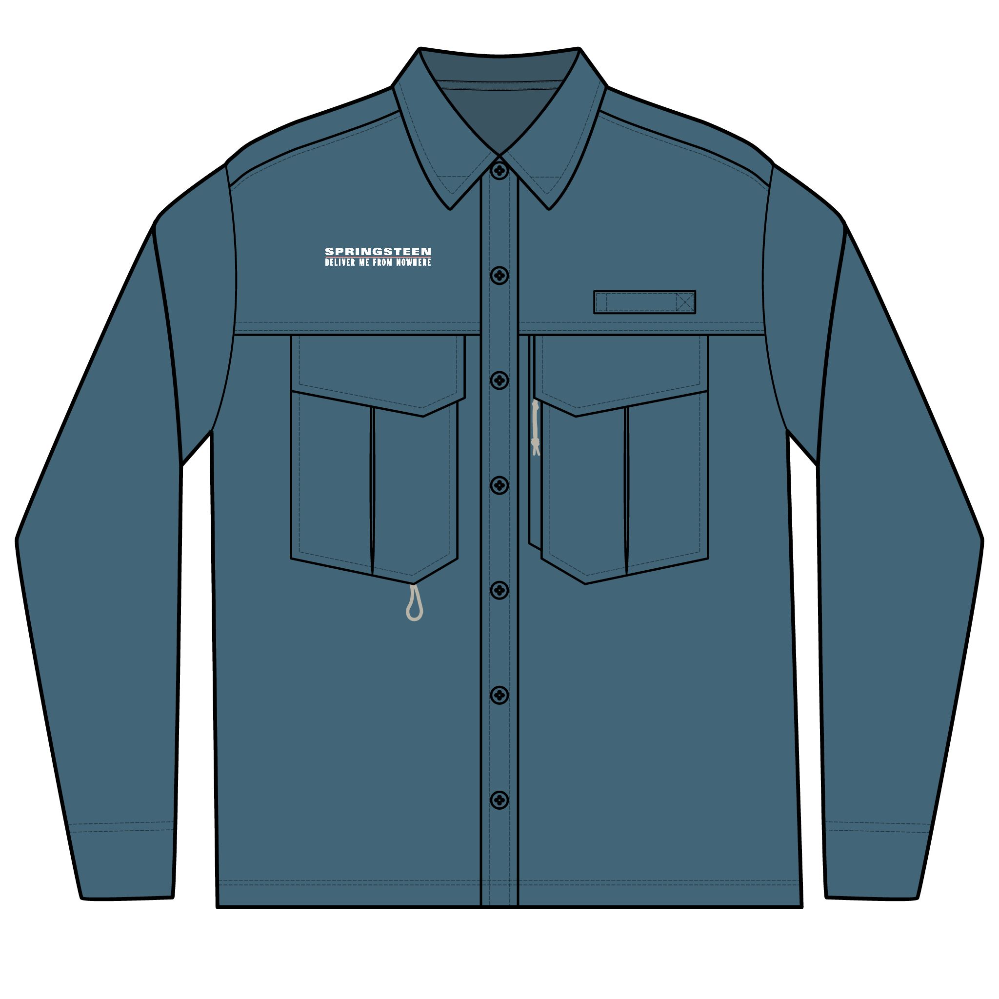 Springsteen: Deliver Me from Nowhere Men's Long Sleeve Performance Fishing Shirt - Image 3