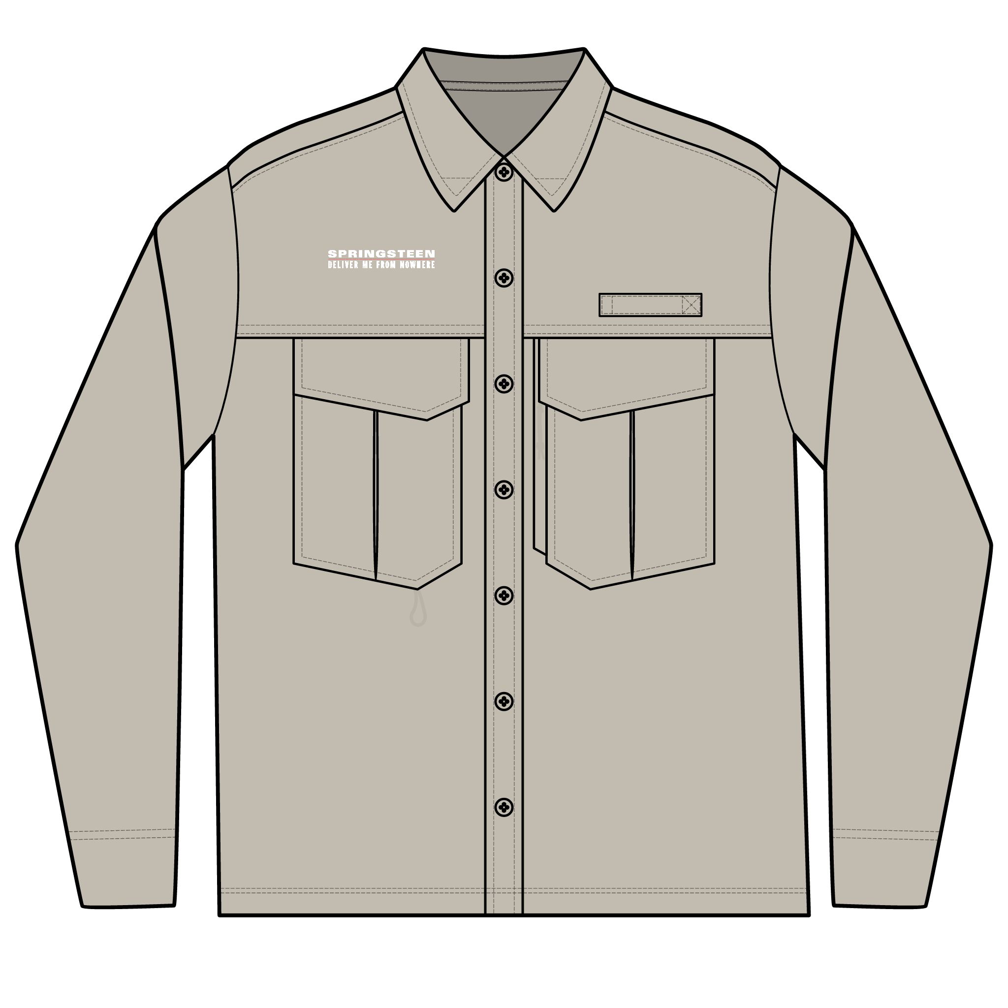 Springsteen: Deliver Me from Nowhere Men's Long Sleeve Performance Fishing Shirt