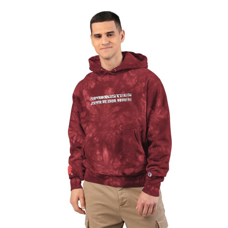 Springsteen: Deliver Me from Nowhere Unisex Champion Tie-Dye Hoodie (Embroidery) - Image 11