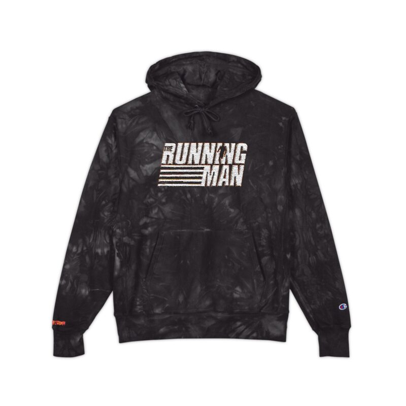 Running Man (2025) Unisex Champion Tie-Dye Hoodie (Embroidery) - Image 5