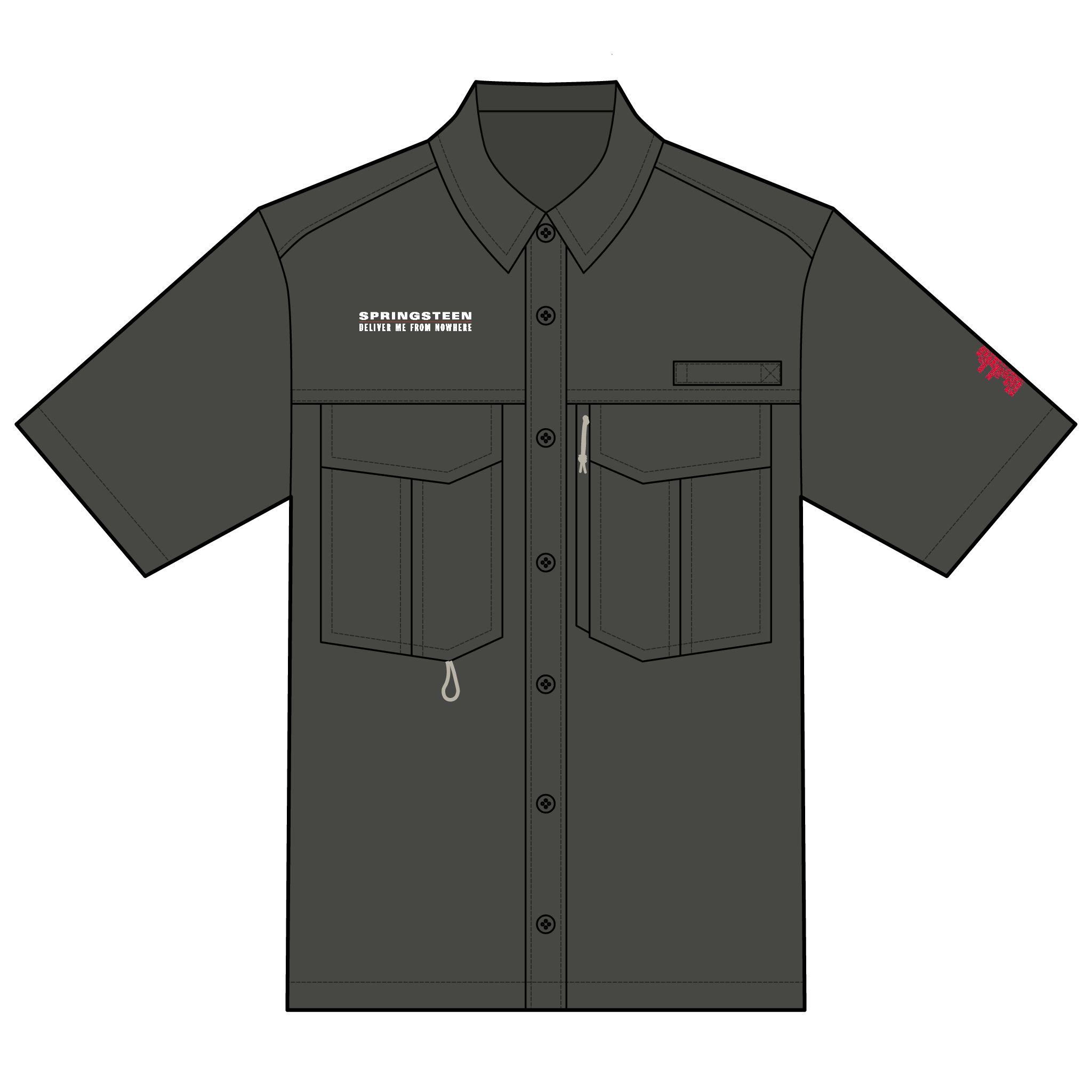 Springsteen: Deliver Me from Nowhere Eddie Bauer Unisex Short Sleeve Performance Fishing Shirt - Image 3