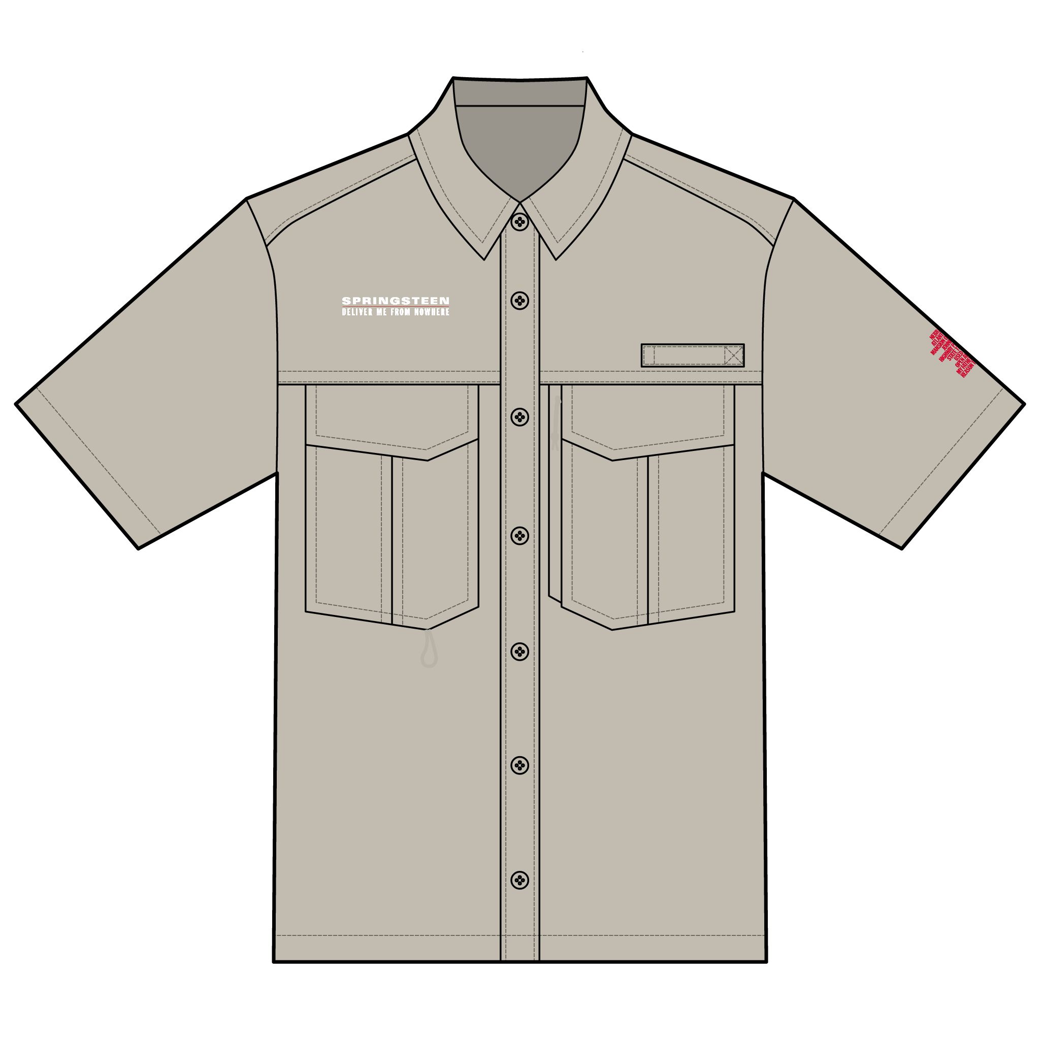 Springsteen: Deliver Me from Nowhere Eddie Bauer Unisex Short Sleeve Performance Fishing Shirt