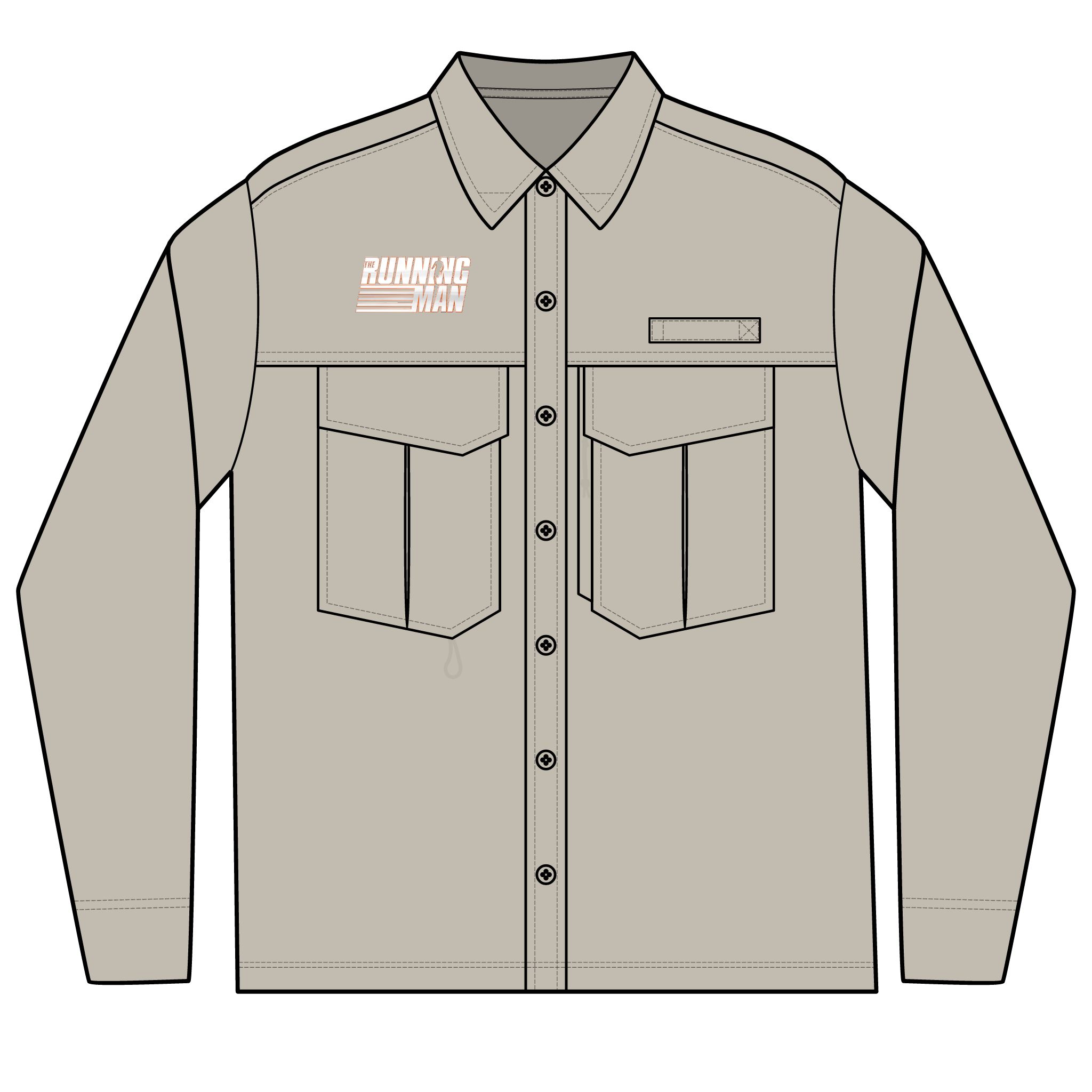 The Running Man (2025) Men's Long Sleeve Performance Fishing Shirt
