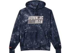 Running Man (2025) Unisex Champion Tie-Dye Hoodie (Embroidery)