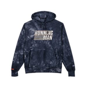 Running Man (2025) Unisex Champion Tie-Dye Hoodie (Embroidery)