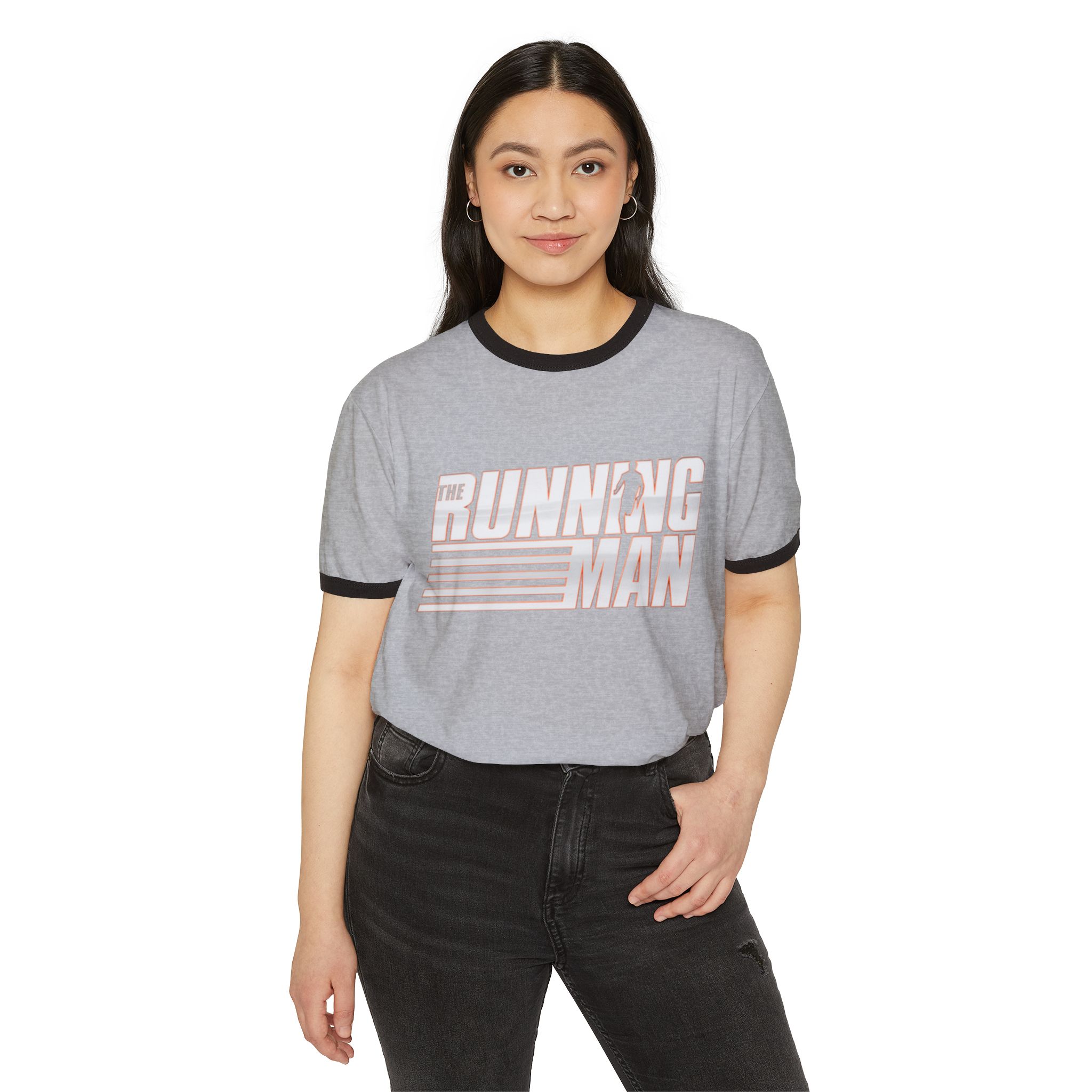 The Running Man (2025) Unisex Cotton Ringer T-Shirt - Image 7
