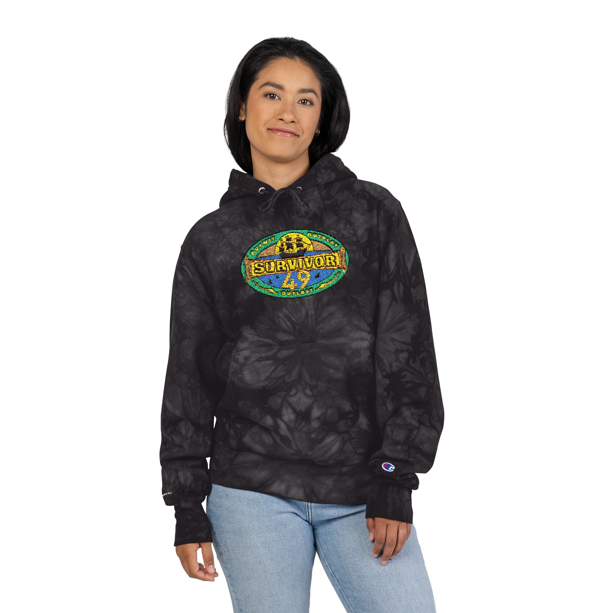 Survivor Season 49 Unisex Champion Tie-Dye Hoodie (Embroidery) - Image 8