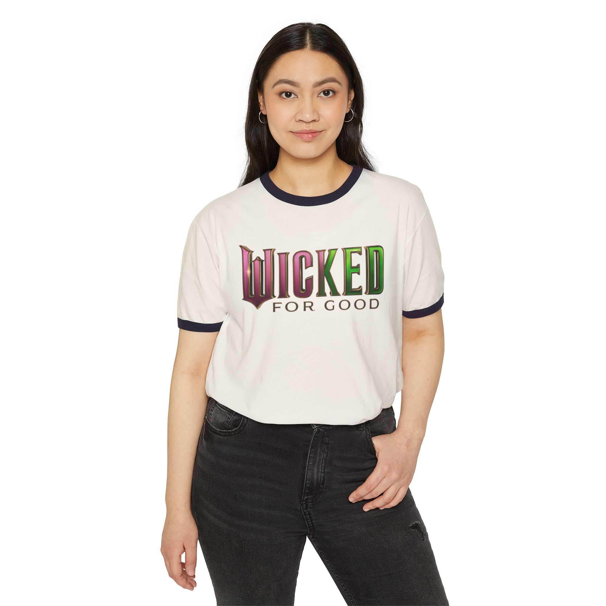 Wicked: For Good Unisex Cotton Ringer T-Shirt - Image 3
