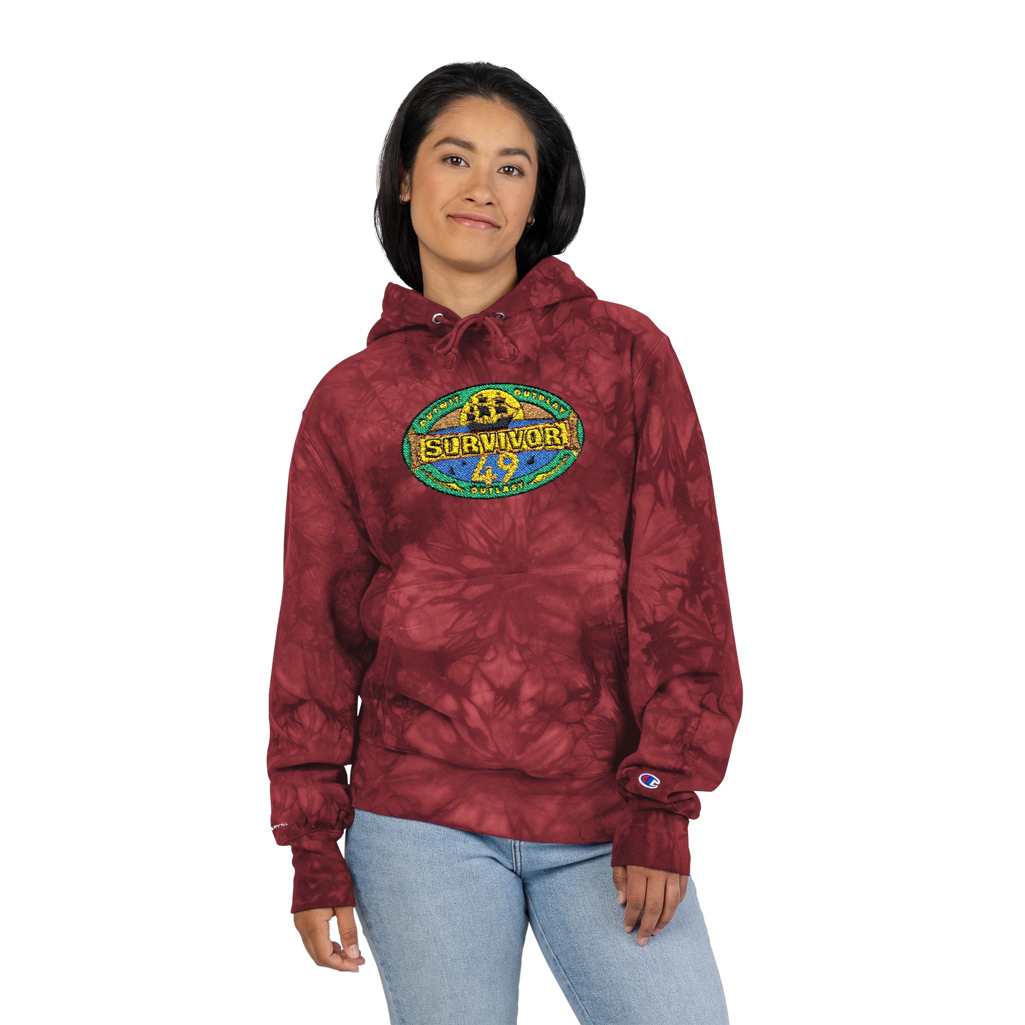 Survivor Season 49 Unisex Champion Tie-Dye Hoodie (Embroidery) - Image 12