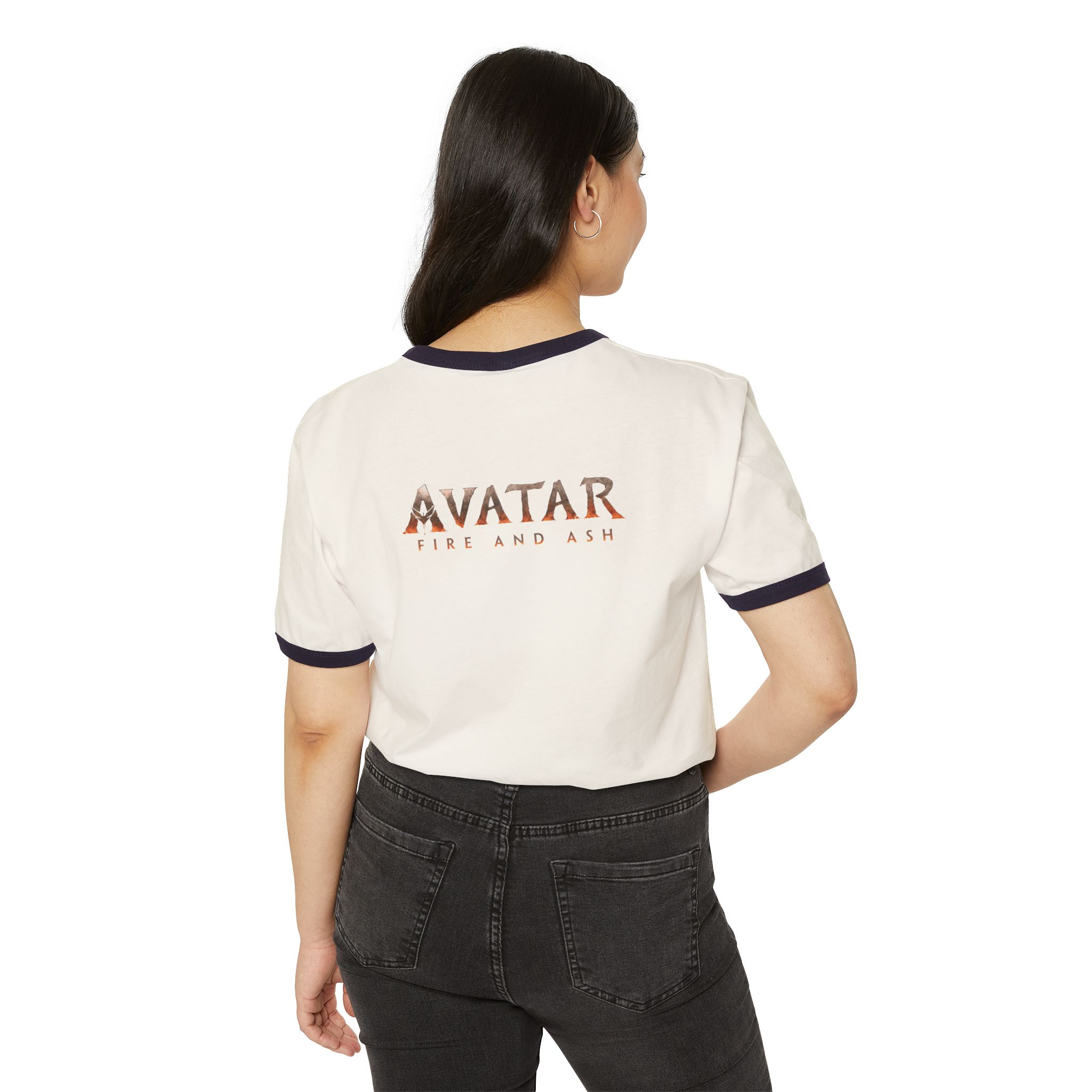The Avatar: Fire and Ash Unisex Cotton Ringer T-Shirt - Image 4
