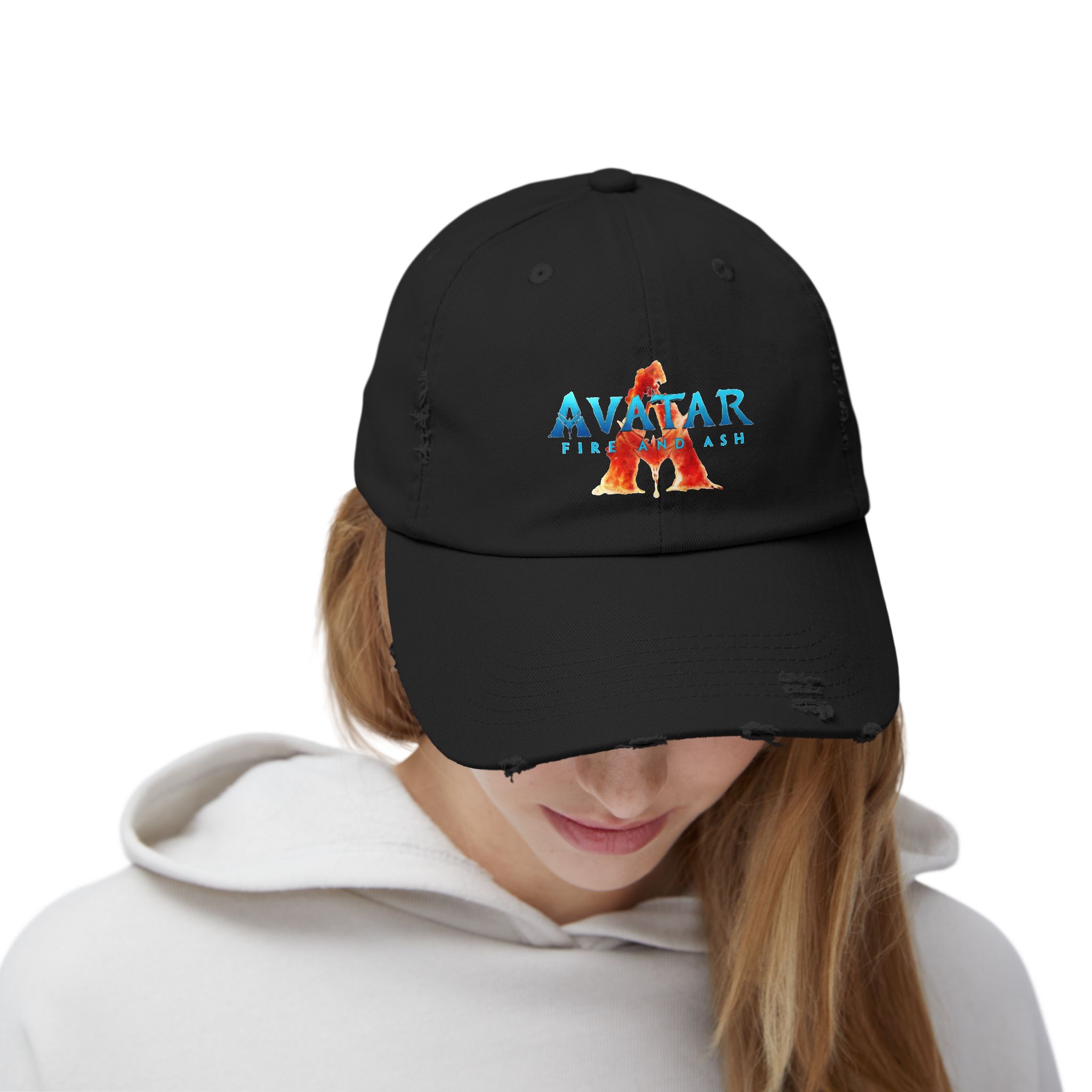 The Avatar: Fire and Ash Unisex Distressed Cap - Image 8