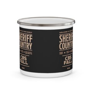 Sheriff Country Enamel Camping Mug