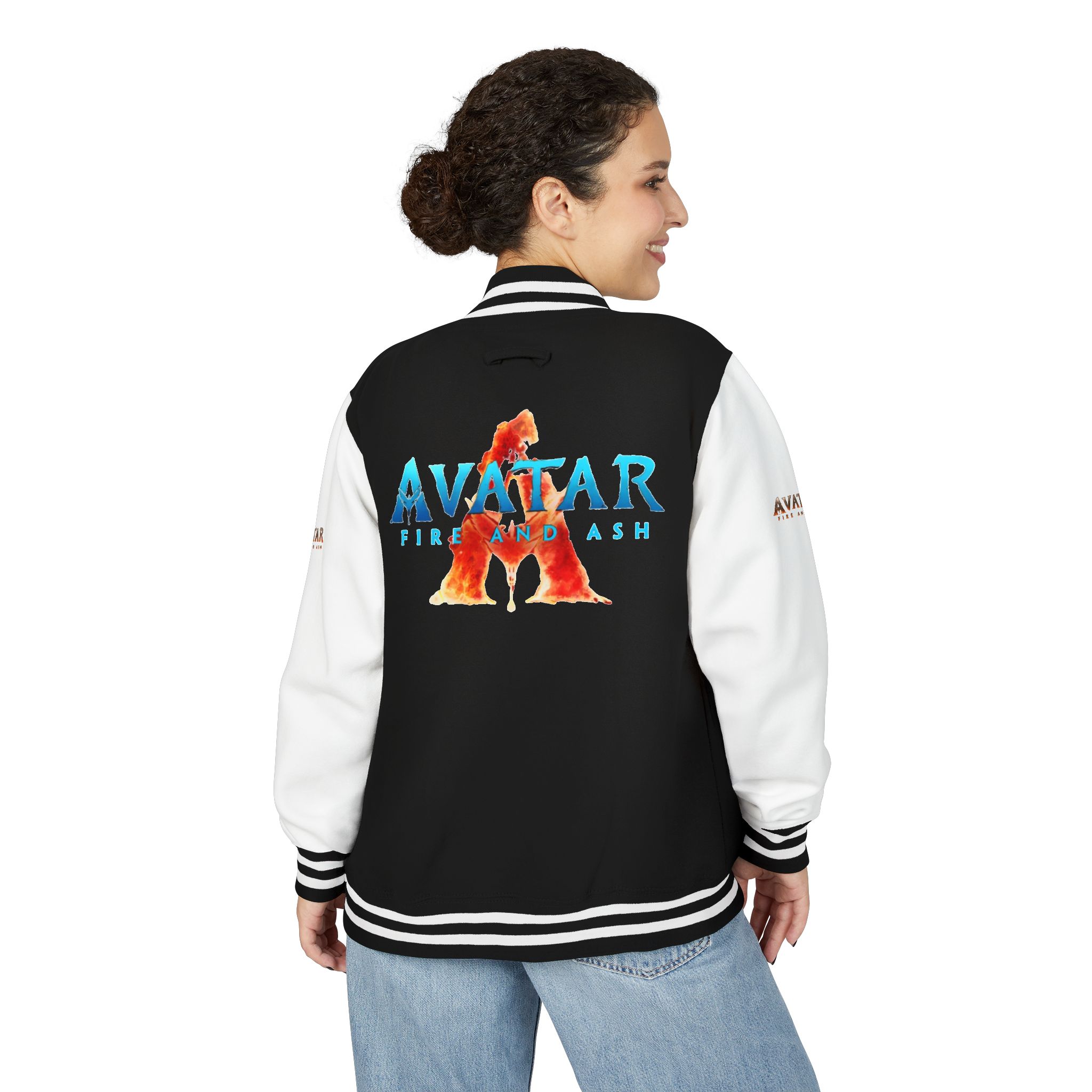 The Avatar: Fire and Ash Unisex Heavyweight Letterman Jacket - Image 20