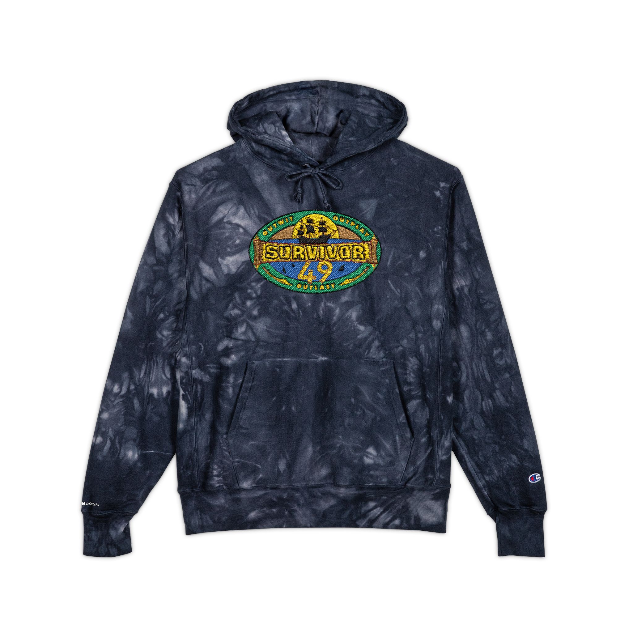 Survivor Season 49 Unisex Champion Tie-Dye Hoodie (Embroidery)